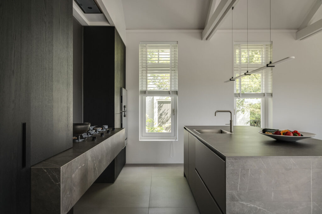 keuken, eiland, interieur