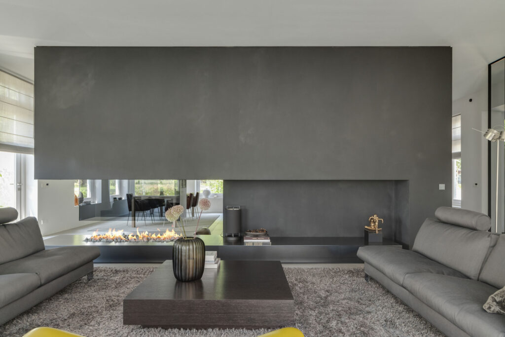 interieur, openhaard, tv meubel