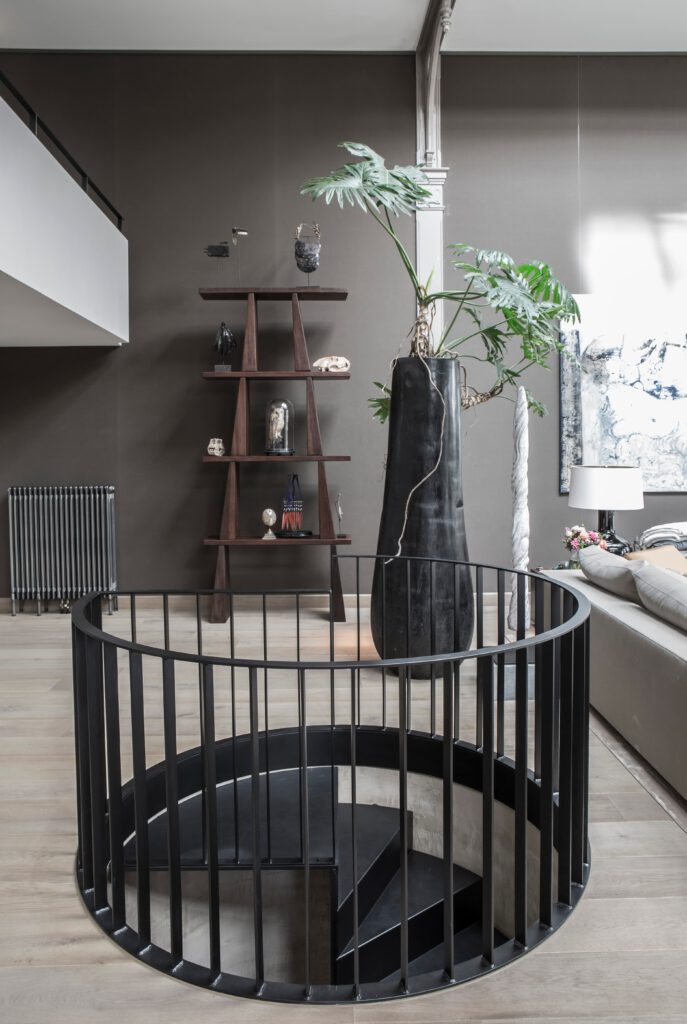 interieur, woonkamer, maatwerk, wenteltrap